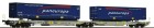67395 Roco Articulated intermodal car of AAE with 2 trailers